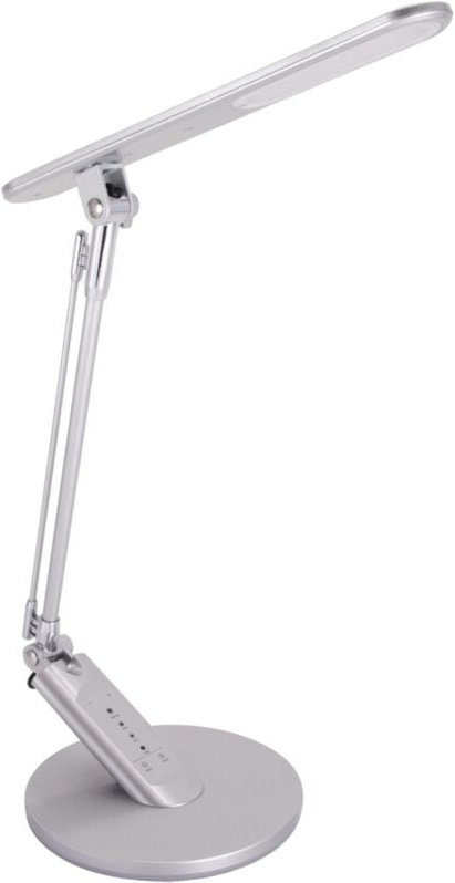 Thumbnail - Licht-erlebnisse - led Schreibtischlampe Edelstahl dimmbar Touch Farbwechsel 4500 k 500 lm 46 cm in Silber Modern