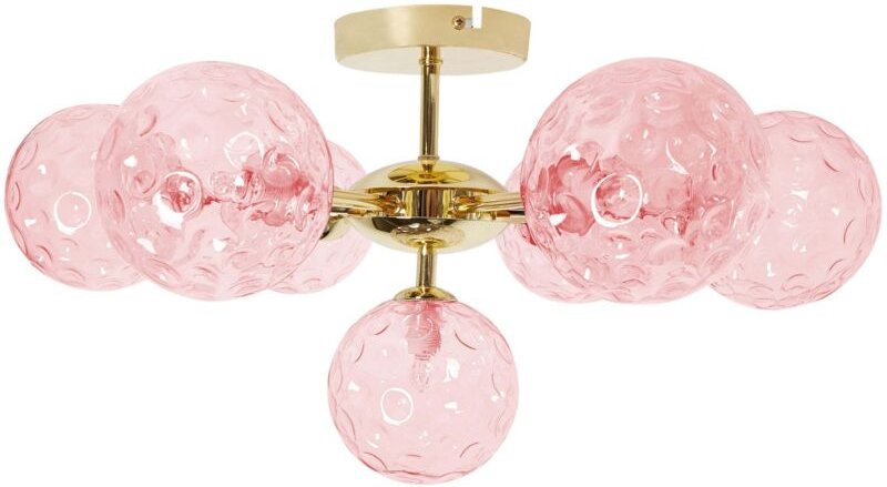 Deckenlampe ANADYR Glas Rosa