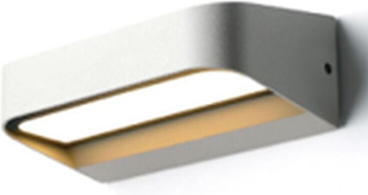Thumbnail - Außenleuchte Wand Aluminium LED IP54 B: 14,2 cm Weiß länglich 3000 K warmweißes Licht 450 lm Modern