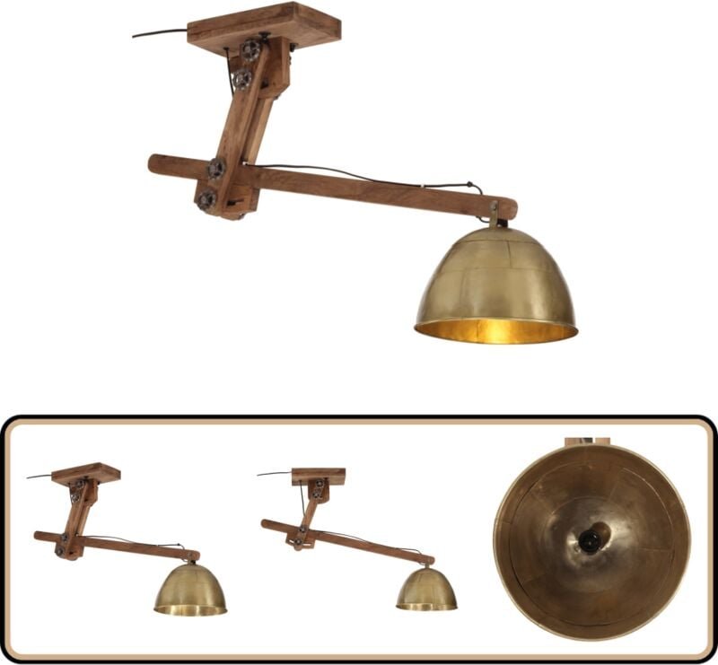 Vidaxl - Deckenleuchte 25 w Antik-Messing 105x30x65-108 cm E27 - Dekorleuchte - Industrielampen - Deckenlampen - Wohnrau...