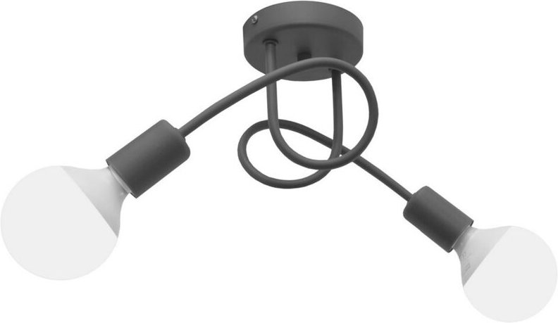 Helam - oxford Halbbündige Deckenleuchte mit mehreren Armen Smokey 38cm