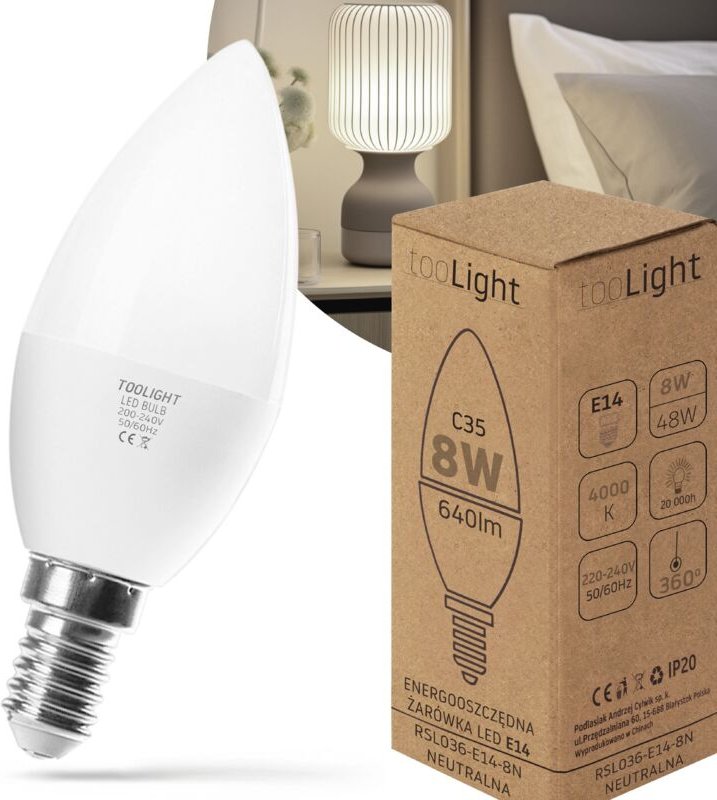 Thumbnail - Toolight - glühbirne led RSL036 E14 8W neutral