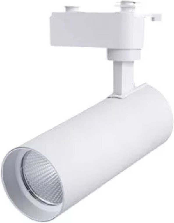 Trade Shop - FARETTO LED 15W ORIENTABILE PER BINARIO MONOFASE DIREZIONABILE CCT SWITCH IP20 FM-15W-3C - Weiß