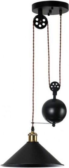 Triguero Pendelleuchte E27 Schwarz 29,5d - Fabrilamp