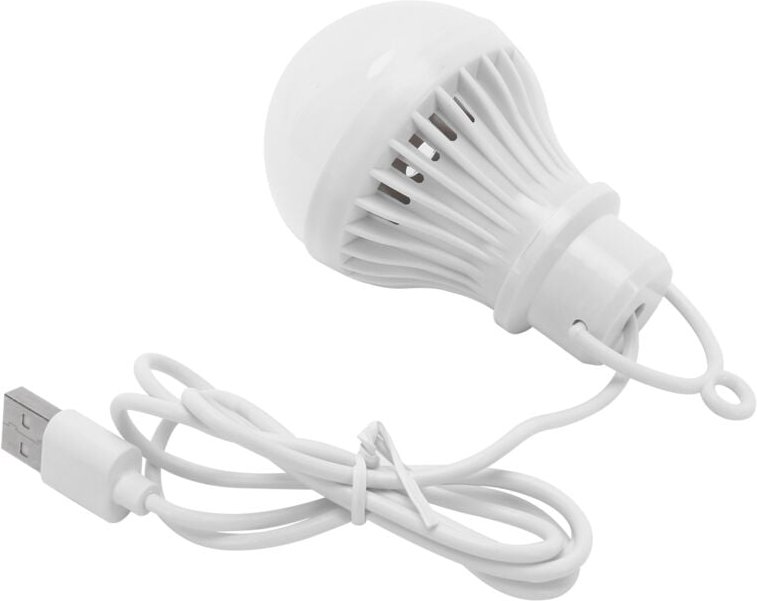 Weiße Glühbirne, 5-W-USB-Niedervolt-LED-Lampe, Notlampe für den Haushalt, 5 V für Camping im Freien, weißes Licht