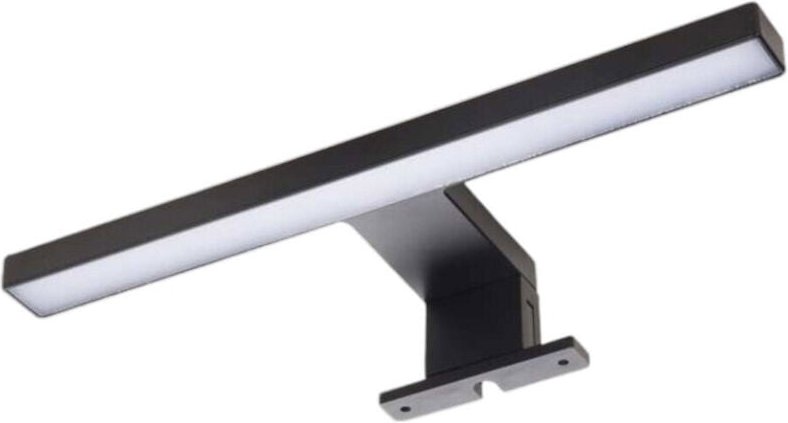 Trade Shop - APPLIQUE LAMPADA LED PER SPECCHIO BAGNO CON DOPPIA ISTALLAZIONE 7W LUCE 4000K IP44 500P - Schwarz