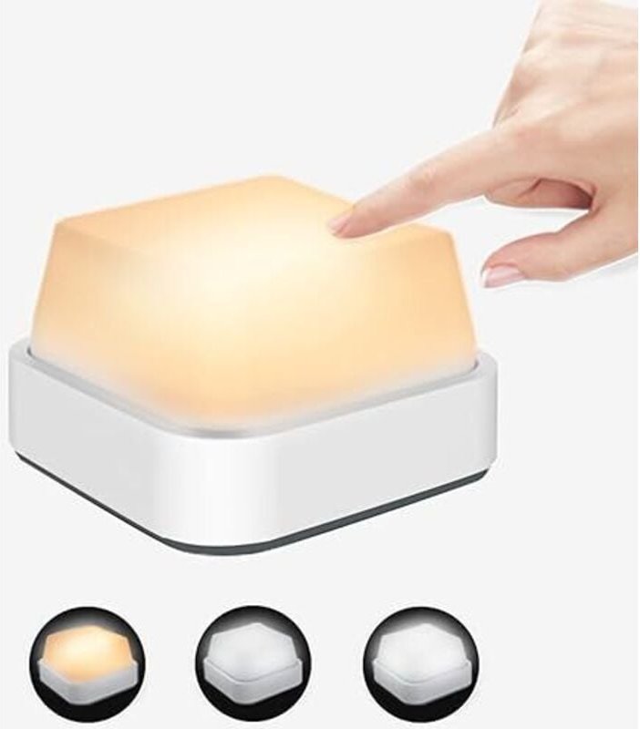 Kindernachtlicht, LED-Nachtlicht, Baby-Nachttischlampe, wiederaufladbares magnetisches USB-Nachtlicht mit 3 Farben, trag...