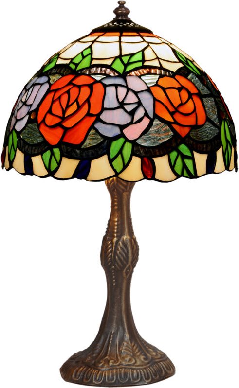 Tischlampe mit Form und Lampenschirmdurchmesser 20 cm Rosy-Serie