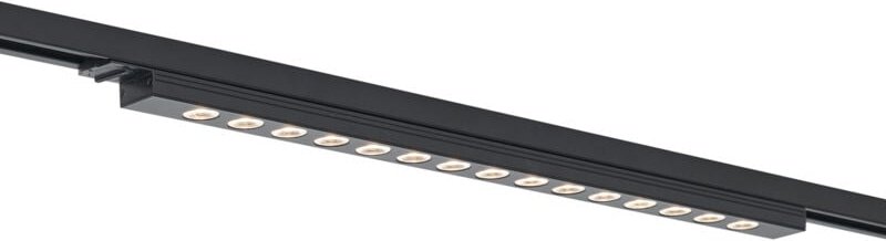 Moderne schwarze Deckenleuchte für 1-Phasen-Schienensystem 15W 1170 lm 3000K - Iconic Tsiri