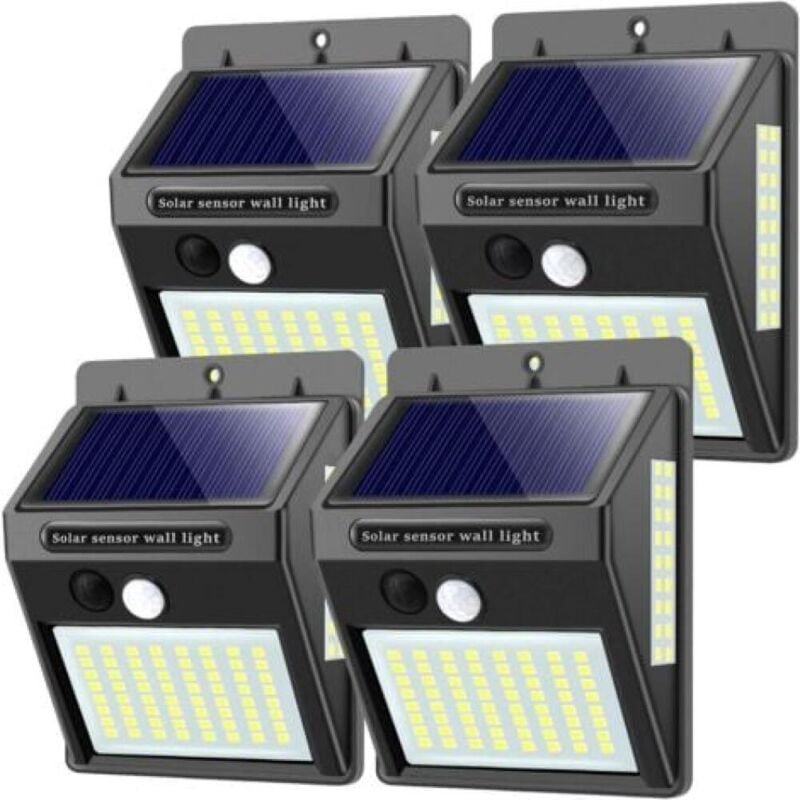 Thumbnail - Solarleuchten für den Außenbereich mit Bewegungsmelder, 100 LED – 1000 Lumen, hochwertig, wasserdicht, mit LED-Bewegungs...