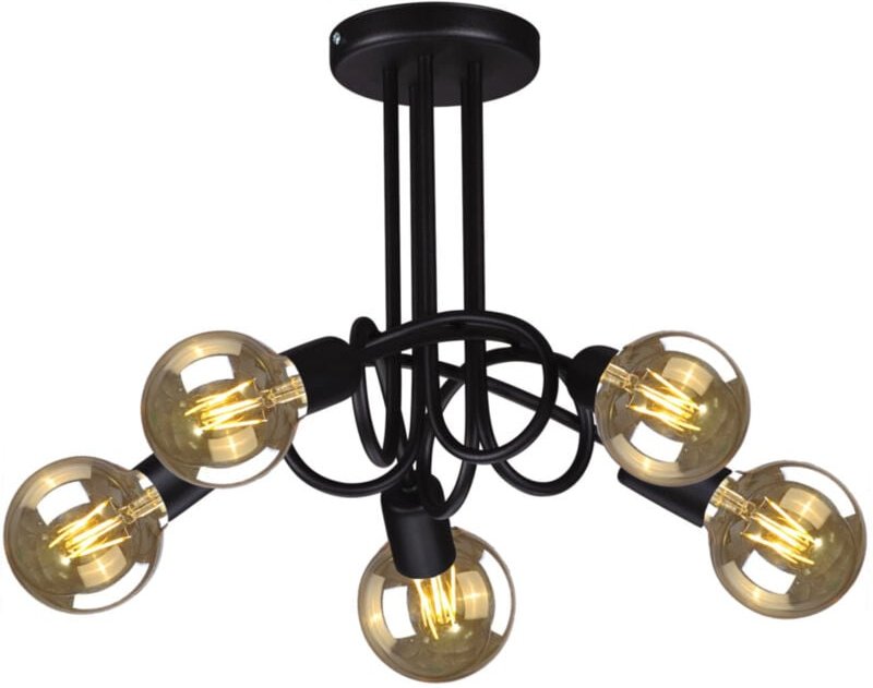 DEZE K-3621 Kaja Kronleuchter schwarz