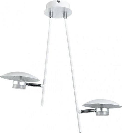 Cape town pendelleuchte 2l 12w 4000k weiss/silber 1080 lm 52x49x15 cm richtungs- und schwenkbar