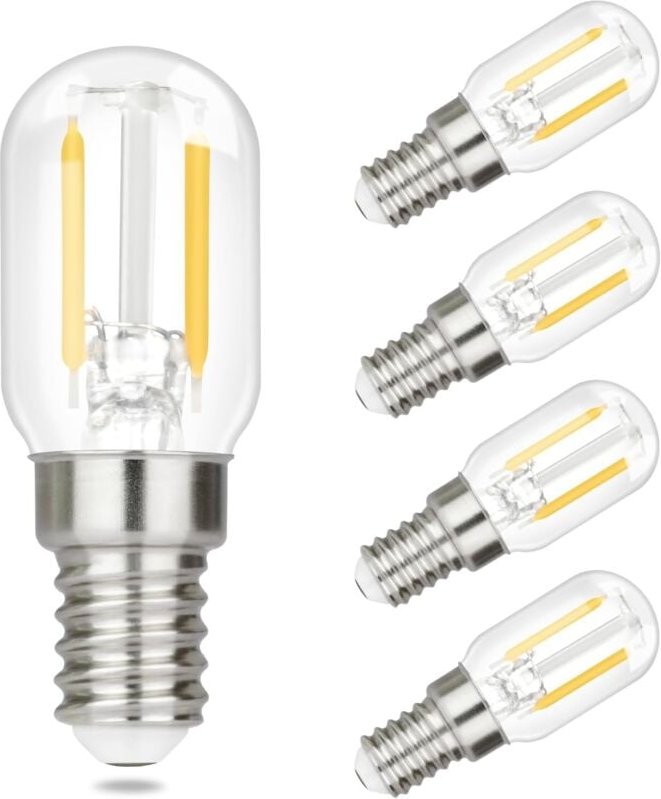 Gbly - 4er pack E14 led Warmweiss Glühbirne - Vintage led Lampen T22 Retro Birne 2W 2700K Warmweiß Edison Leuchtmittel E...
