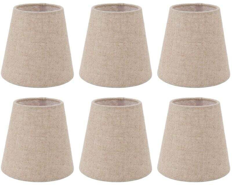 Stück Kleiner Lampenschirm, Aufsteckbarer Trommel-Lampenschirm Aus Leinenstoff, Verschleißfest, Gute Lichtdurchlässigkei...