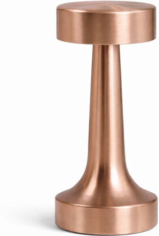 Tischlampe Kabellos Wiederaufladbar LED – Touch-Steuerung – Modernes Metall-Design – Azura Bronze