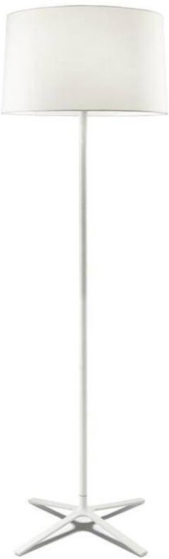 Grok - 3 Licht Stehlampe mit weißem Stoffschirm, E27 - Leds-c4