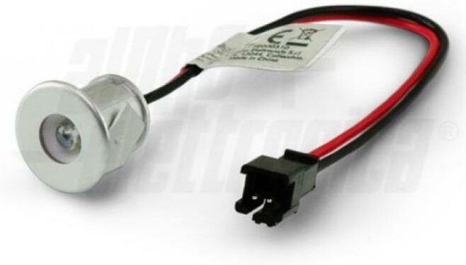 Alpha Elettronica - suite 0.3w 12v 3000k grauer led-einbaustrahler - jo388/020ww