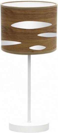 Fabrilamp - Odra Tischlampe 1xe14 Weiß/Dunkelholz 42x17x17 Cm mark