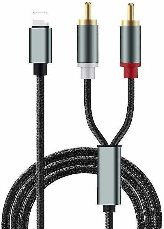 Apple-auf-2RCA-Lotus-Kabel, Audiokabel, Lautsprecher, Verstärker, iPhone, Handyanschluss, Audiokabel, Besser
