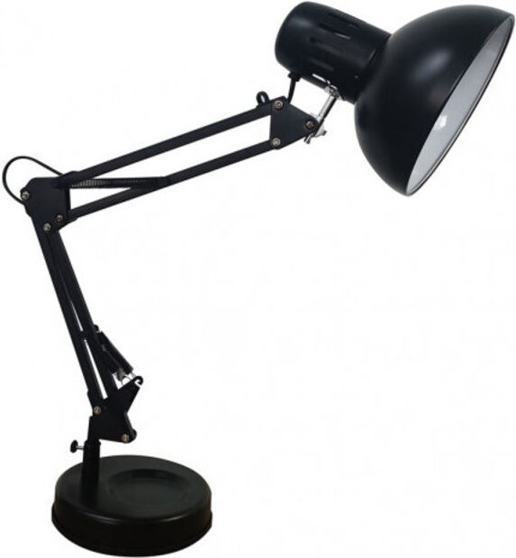 Gelenklampe rutilo 1xe27 schwarz matt 57x39x15 cm