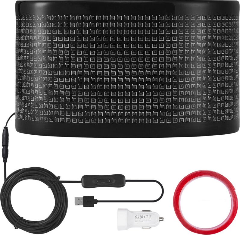 Mophorn - 38 x 10 cm programmierbares LED-Schild, P5-Vollfarb-Scrolling-Panel, DIY-Anzeige für benutzerdefinierte Textan...