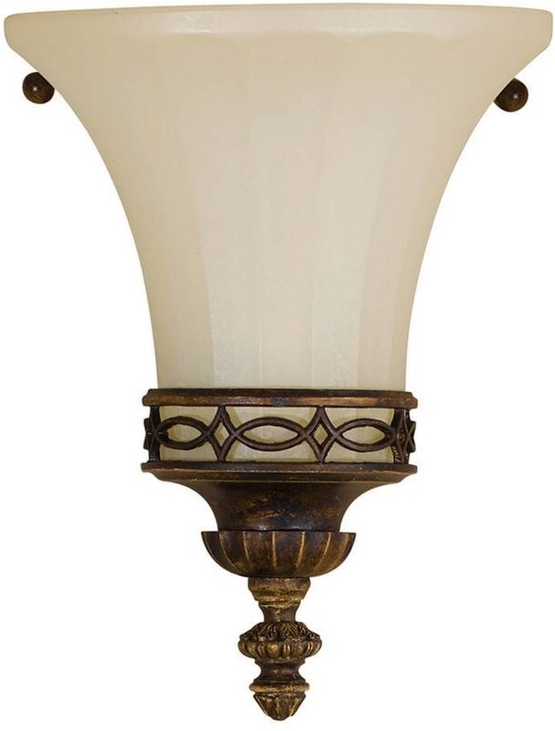 Drawing Room - 1 Licht Innenwand Uplighters Walnuss, E14 - Elstead