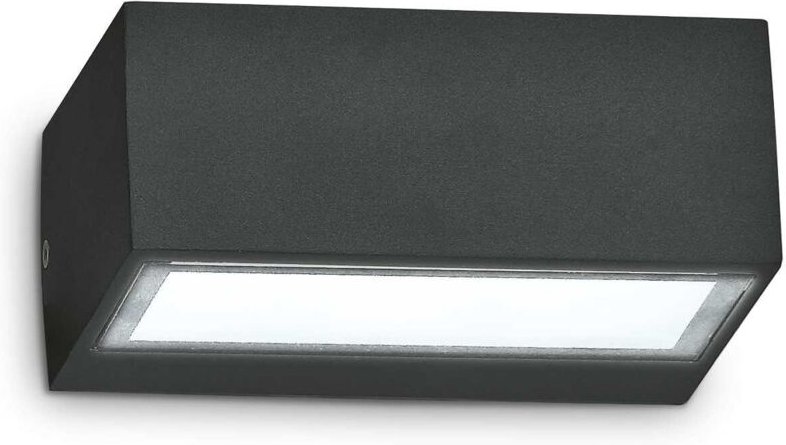 1 Licht Outdoor Twin Up Down Wandleuchte Schwarz IP44, G9 - Ideal Lux