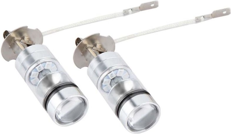 Für H3 LED-Lampe 2x H3 6000K Blau 100W LED-Scheinwerferlampen Auto-Fahrnebellicht-Kit 10000Lm H3 LED-Lampe H3 Kfz-Lampe ...