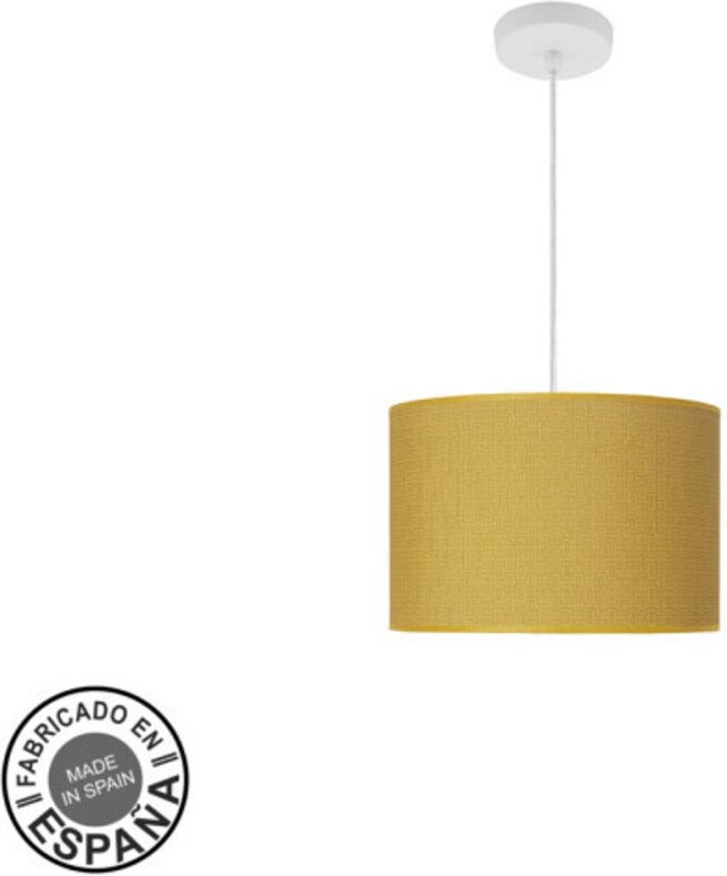 Fashion Anhänger 1xe27 weiß/gelb regx30x30 cm