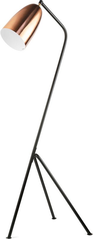 Dreibein Stehlampe - Design Wohnzimmerlampe - Cavalleta Chrom Roségold