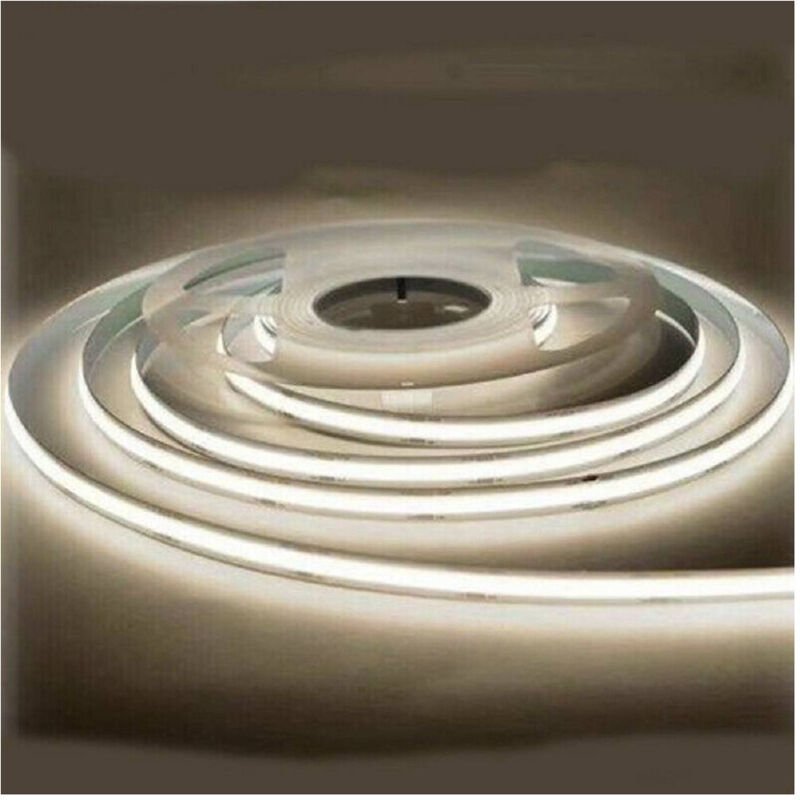 Trade Shop - FLEXIBLER LED-STREIFEN COB-LED-STREIFEN 24 V 10 MT KALT WARM NATÜRLICHES LICHT 24VCOB -