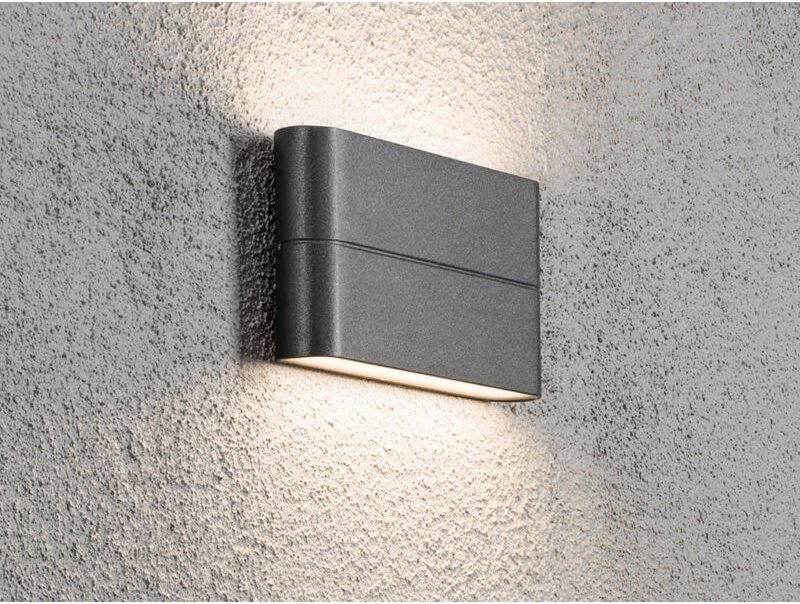 Thumbnail - Konstsmide - led Außenwandleuchte chieri, Up and Down alu in Anthrazit, Höhe 9cm Breite 17cm
