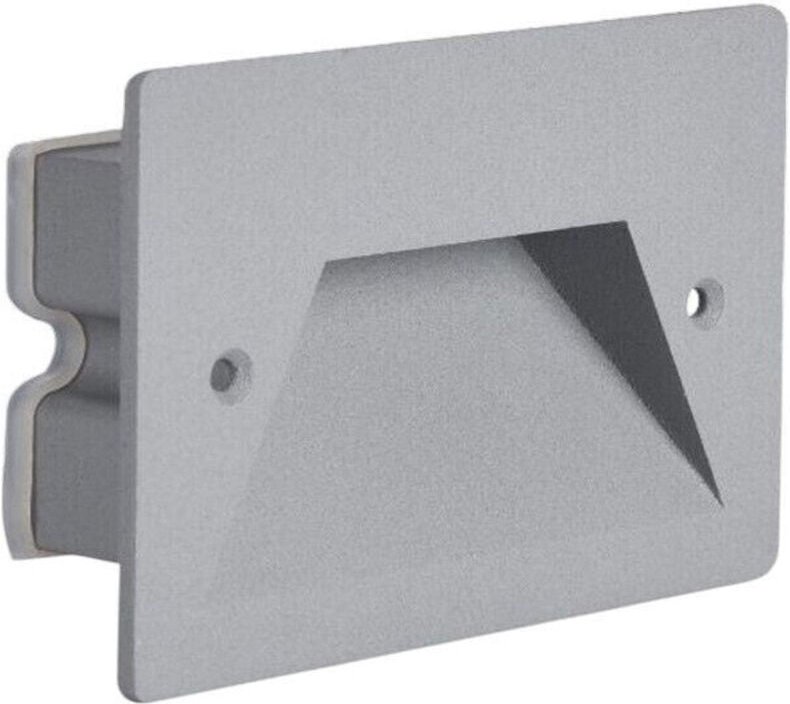 Trade Shop - FARETTO INCASSO PER CASSETTA 503 SEGNAPASSO 3W TECNOLOGIA CCT CON SWITCH IP65 ES49-3C - Grau