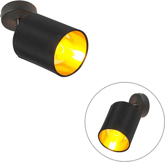 Moderner Aufbaustrahler schwarz neigbar - Lofty