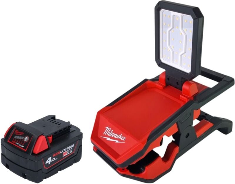 Milwaukee M18 PAL2-401 Akku Leuchte 18 V 2000 lm IP20 + 1x Akku 4,0 Ah - ohne Ladegerät