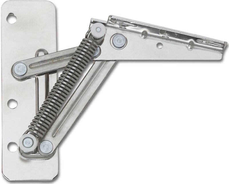 Hochstellstütze HL, LINKS, Tragkraft max. 9KG, Stahl vernickelt