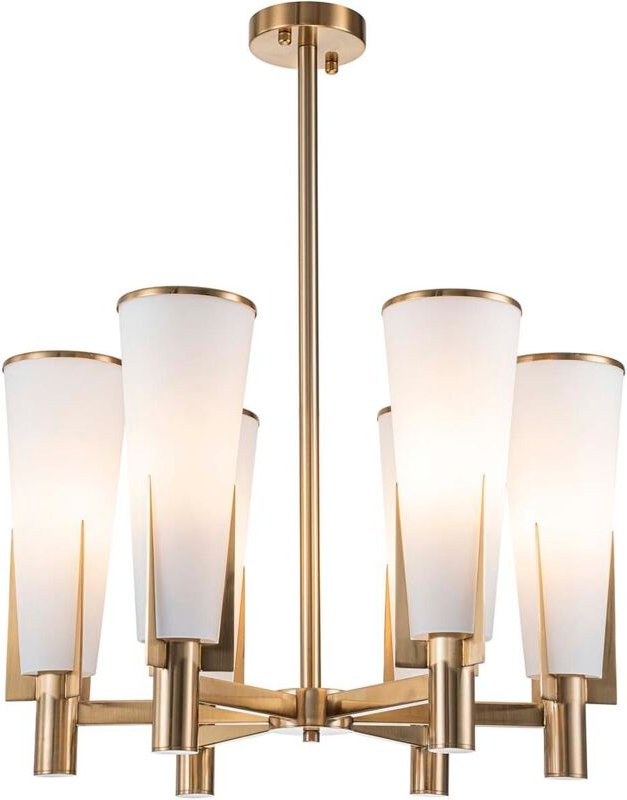 Kristall Deckenleuchte Gold Metall 61X61X75 Cm