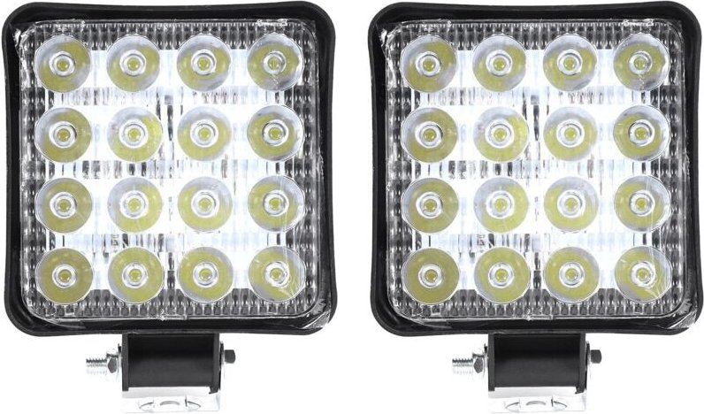 Tlily - 2 Stück 48W 6000k Cree led Spot Strahl Platz Arbeit Lichter Lampe Traktor suv Lkw 4WD 12V 24V