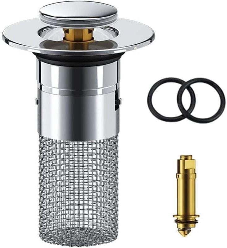 Vtizikl Filtre Evier Cuisine,2024 New Tamis Cuisine,Filtre Evier,Bonde Lavabo Universel, Bouchon de Lavabo Pop-Up, Flitr...