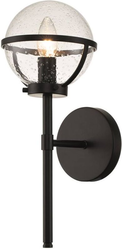 Thumbnail - Elstead Hinkley Hollis Badezimmer-Wandleuchte Schwarz, IP44