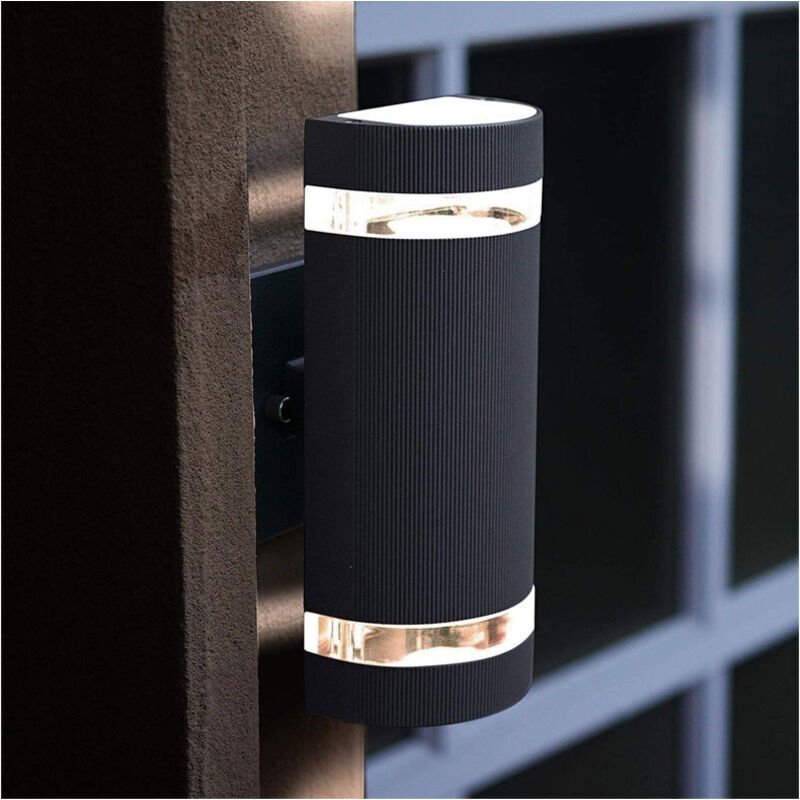 Außenwandleuchte, bis zu 35 w GU10, IP65 wasserdichte Gartenlampe für Patio, Terrasse, Garten, Eingang, Balkon, Veranda.