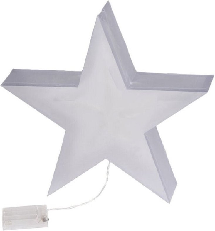 Trade Shop Traesio - Trade Shop - 10 led 3D Weihnachtsstern Batterie Multicolor Weihnachtsdeko Home Offices -