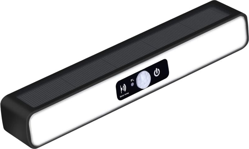 Solar Wandleuchte mit Bewegungserkennung led Wandlampe Kaltweiß 6000K Für Hof Garten Flur Terrasse Nahe Wand Pathway Pat...