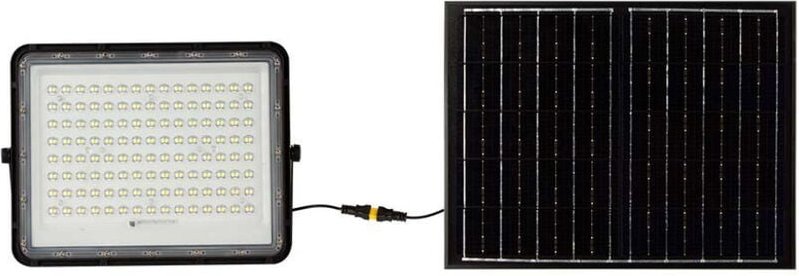 V-tac - Schwarze Solar-Flutlichter - 15W - IP65 - 1800 Lumen - 6400K