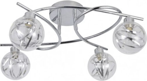 AKUNADECOR Decke Varanasi Chrom ABRILA 4 Lichter