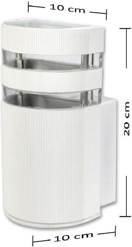 Trade Shop Traesio - Trade Shop - anwendungsbereich für externehmen lampada muro modern giardino - Weiß