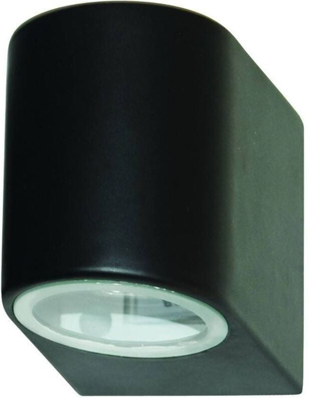 Searchlight Outdoor - 1 Licht Außenwandleuchte Schwarz Aluminiumguss IP44, GU10