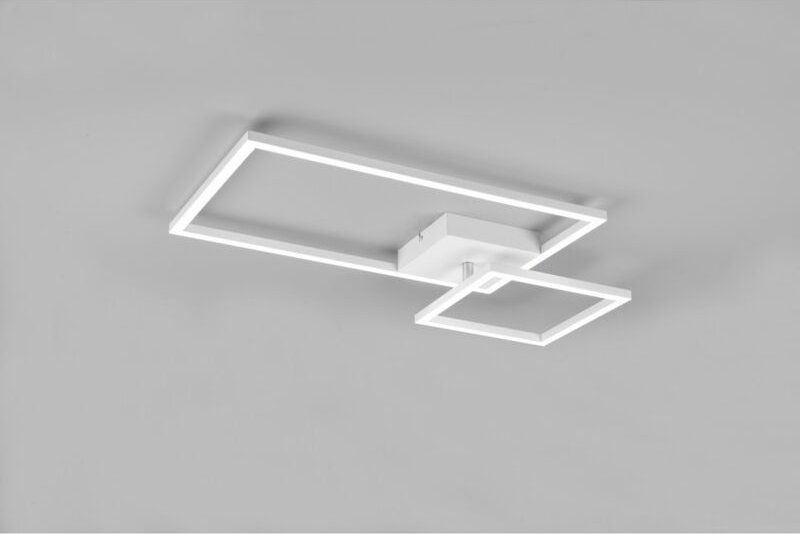 Lampada Da Soffitto Squadrata Orientabile Led Dimmer Padella Bianco Trio Lighting