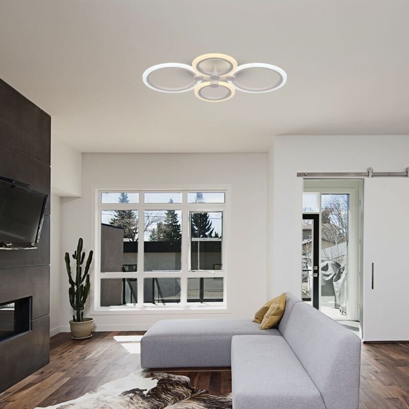 Designer-Deckenleuchte IP20 Weiß 45W 3900 Lumen 3IN1