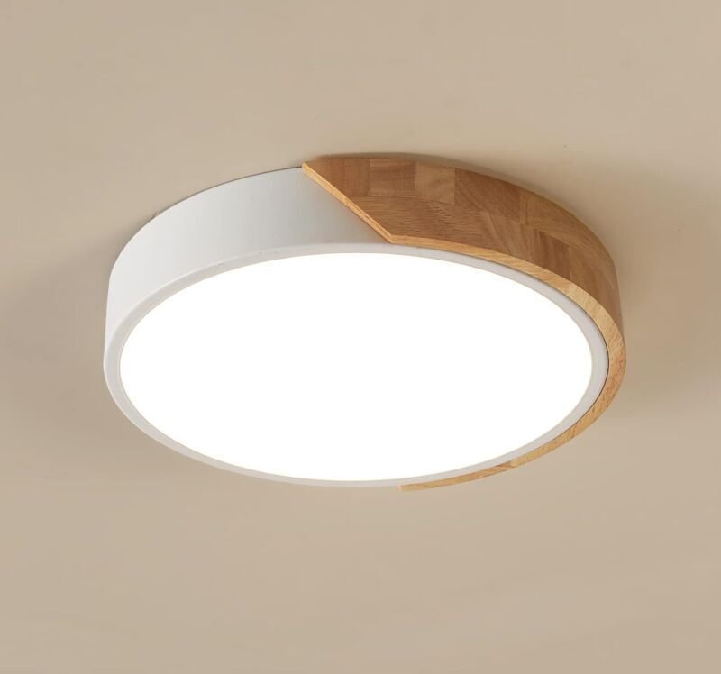 18-Watt-LED-Einbauleuchte, warmweißes Licht (3000 K), moderne, runde und schlanke Leuchte, geeignet für Schlafzimmer, Wo...